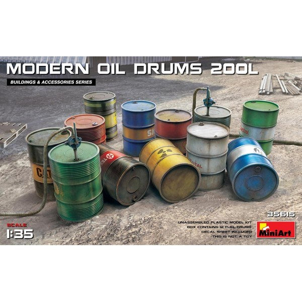 MiniArt 35615 1/35 MODERN OIL DRUMS 2001 - Hobby City NZ (7759542943981)
