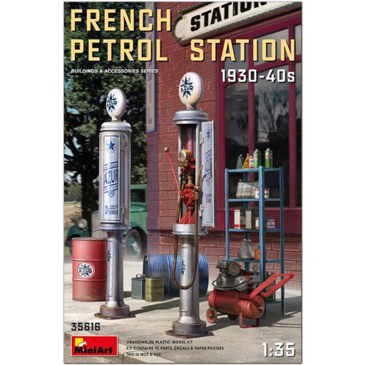 MiniArt 35616 1/35 FRENCH PETROL STATION 1930/40 (7759542976749)