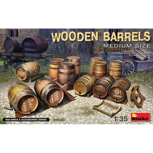 MiniArt 35630 1/35 WOODEN BARRELS - MED - Hobby City NZ (7759543795949)