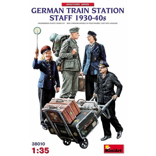 MiniArt 38010 1/35 GERMAN TRAIN STATION STAFF 30/40's (7759544778989)
