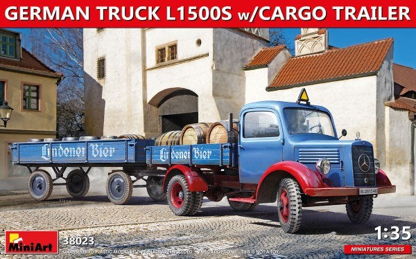 MiniArt 38023 1/35 GERMAN TRUCK L1500S W/TRAILER