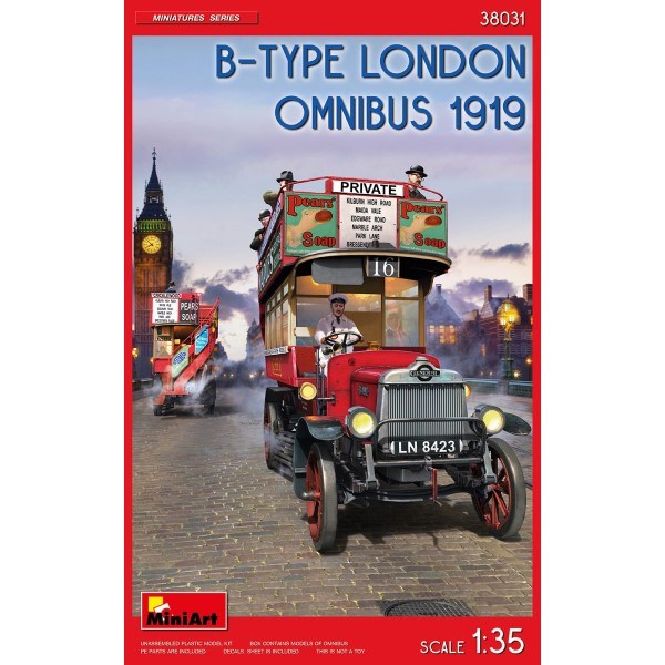 MiniArt 38031 1/35 B-TYPE LONDON OMNIBUS 1919 (8278349021421)