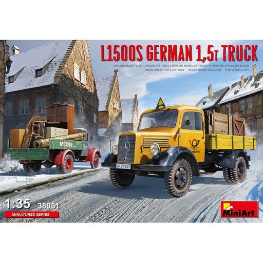 MiniArt 38051 1/35 L1500S GERMAN 1.5t TRUCK - Hobby City NZ (7759545893101)