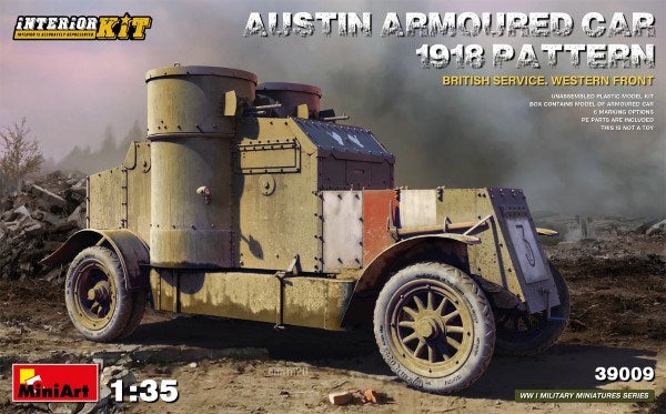 MiniArt 39009 1/35 AUSTIN ARMOURED CAR 1918 WESTERN FRNT (7759537144045)