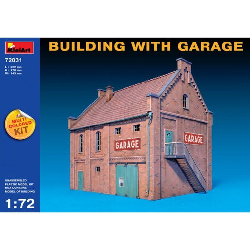 MiniArt 72031 1/72 Building with Garage (7759534751981)