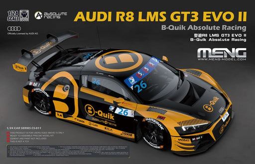 Meng CS-011 1/24 Audi R8 LMS GT3 EVO II B-Quik Absolute Racing - Hobby City NZ (8967466189037)