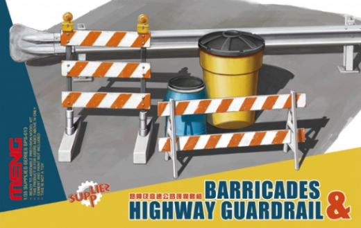 Meng SPS-013 1/35 Barricades & Highway Guardrail - Hobby City NZ (8967467696365)