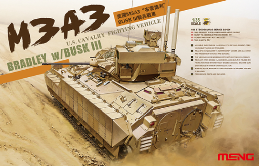 Meng SS-006 1/35 U.S. Cavalry Fighting Vehicle M3A3 Bradley w/BUSK III - Hobby City NZ (8967467860205)