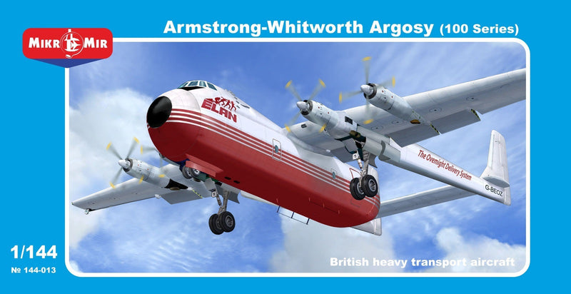 Mikromir 144-013 1/144 British heavy transport aircraft ARGOSY (100 series ) - Hobby City NZ (8967469859053)