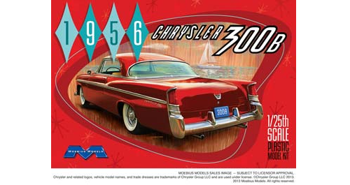 Moebius Models 1207 1/25 1956 Chrysler 300B (8120340316397)