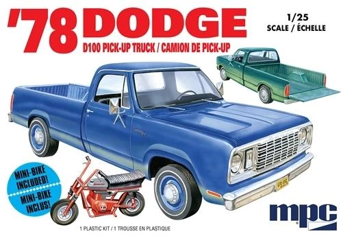 MPC 901 1/25 1978 Dodge D100 Pickup w/Mini Bike (8134369542381)