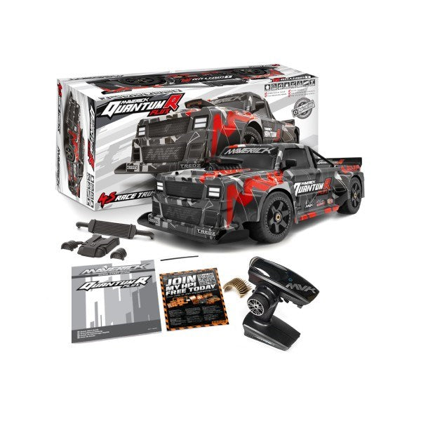 Maverick MV150313 1/8 QuantumR FLUX 4S 4WD Race Truck RTR Grey/Red