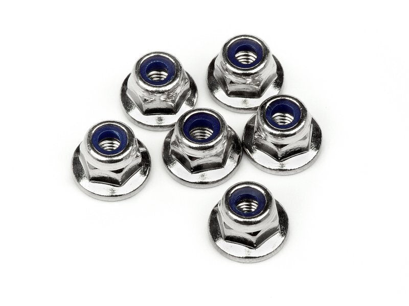 Maverick 28041 Flanged Nylock Nuts M3 (6) - Hobby City NZ (8452851302637)