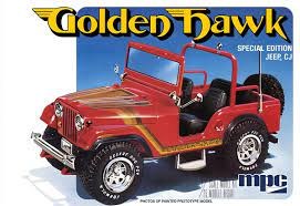 MPC 0986 1/25 '81 Jeep CJ5 Golden Hawk (8346426835181)
