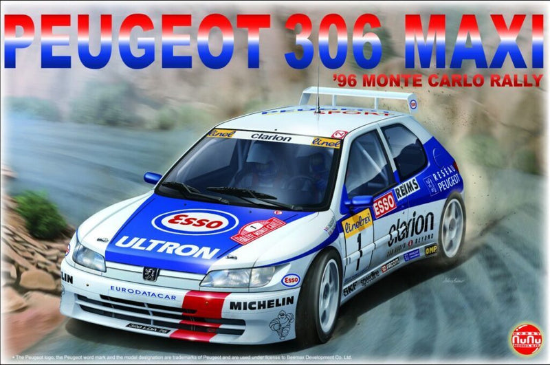 NuNu 24009 1/24 Peugeot 306 Maxi '96 Monte Carlo Ver. - Hobby City NZ (8967470285037)