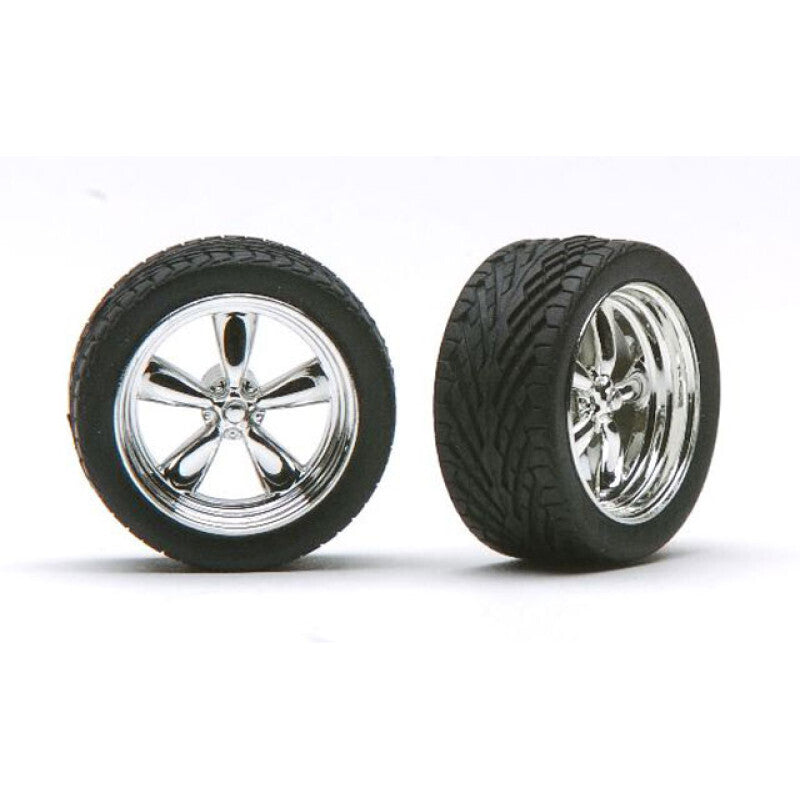 1/24 Ts Rims With Tires Chrome - PEG 1274