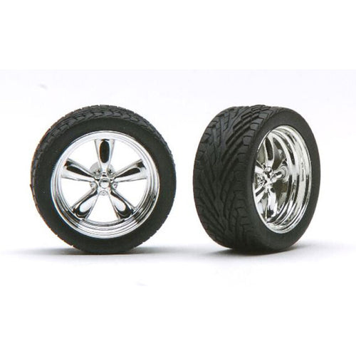 1/24 Ts Rims With Tires Chrome - PEG 1274