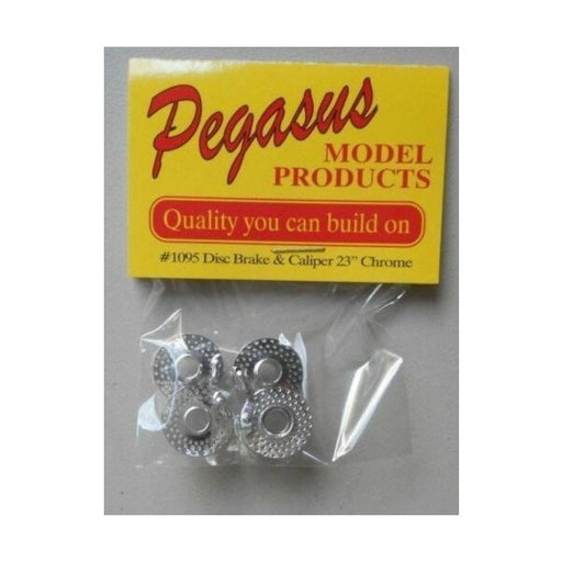 Pegasus Hobbies 1095 1/24 23" Disc Brakes and Calipers - Chrome (4pk) (8324811587821)