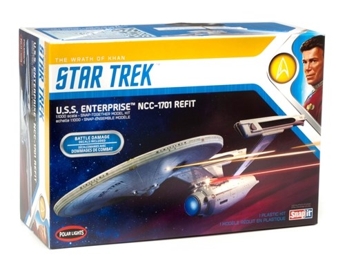 Polar Lights 0974 1/1000 Star Trek USS Enterprise Refit 'Wrath of Khan' Edition (8324788551917)