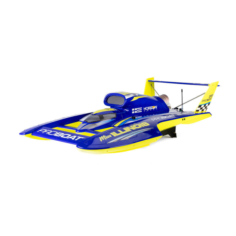 Pro Boat 2072T1 34 Inch Pro Boat Miss Illinois U-34 Unlimited Hydro 8S, 113kph RC Boat - PRB2072T1