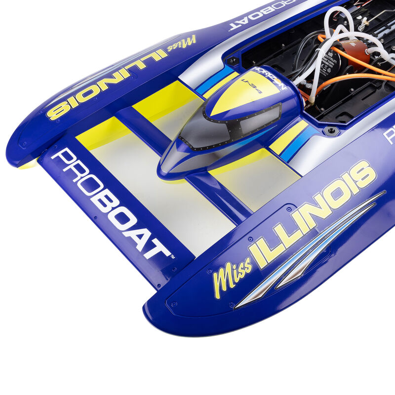 Pro Boat 2072T1 34 Inch Pro Boat Miss Illinois U-34 Unlimited Hydro 8S, 113kph RC Boat - PRB2072T1