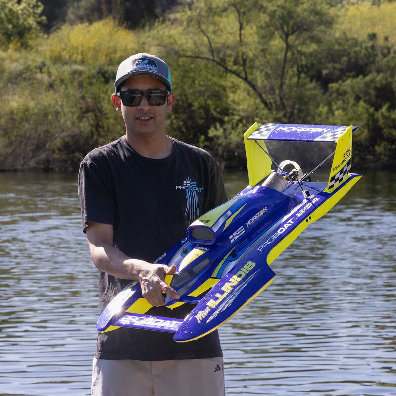 Pro Boat 2072T1 34 Inch Pro Boat Miss Illinois U-34 Unlimited Hydro 8S, 113kph RC Boat - PRB2072T1