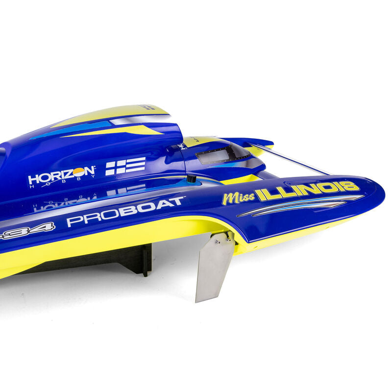 Pro Boat 2072T1 34 Inch Pro Boat Miss Illinois U-34 Unlimited Hydro 8S, 113kph RC Boat - PRB2072T1