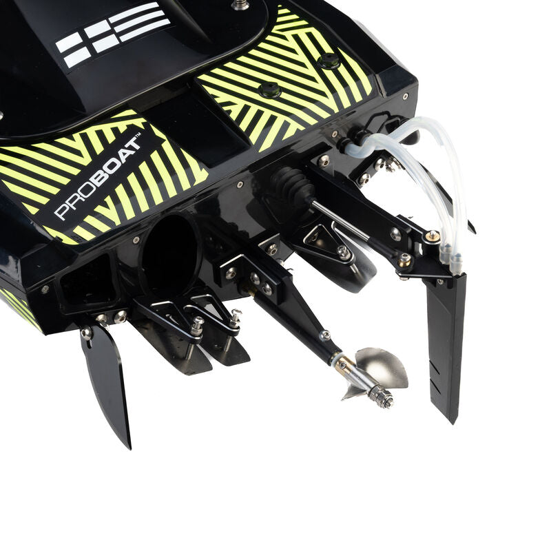 Pro Sonicwake V3 36in Self-Righting 96+ KPH Black/Green RC Boat (10)