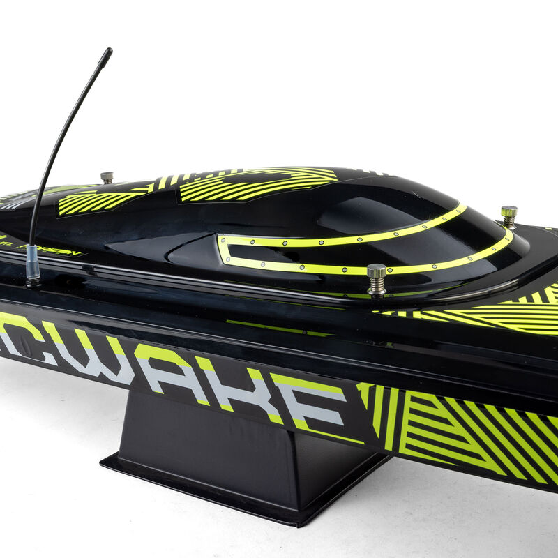 Pro Sonicwake V3 36in Self-Righting 96+ KPH Black/Green RC Boat (13)