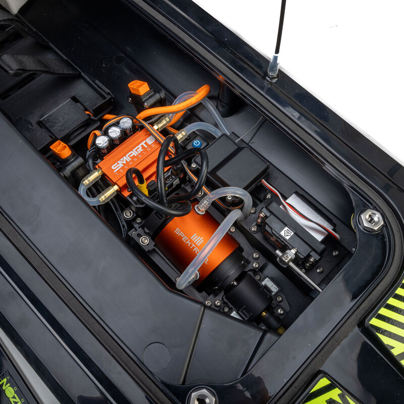 Pro Sonicwake V3 36in Self-Righting 96+ KPH Black/Green RC Boat (4)