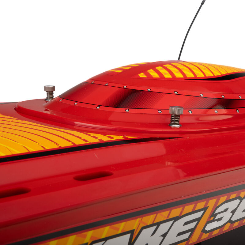 Pro Sonicwake V3 Self-Righting 36in 96+ KPH Red/Yellow RC Boat (20)