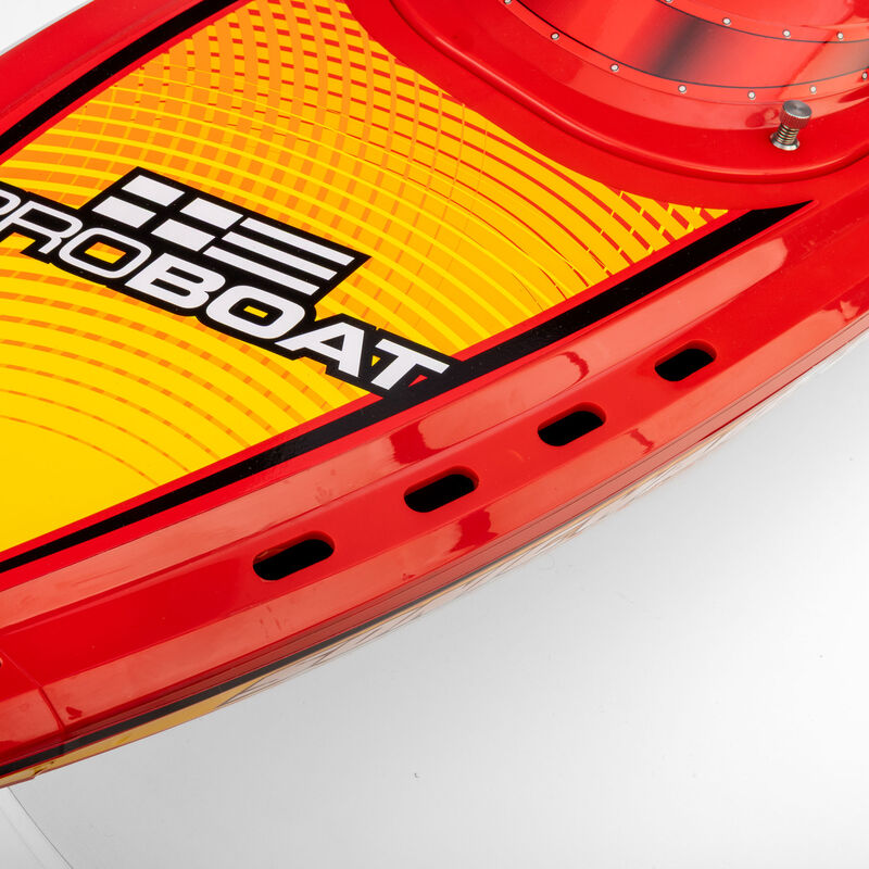 Pro Sonicwake V3 Self-Righting 36in 96+ KPH Red/Yellow RC Boat (22)
