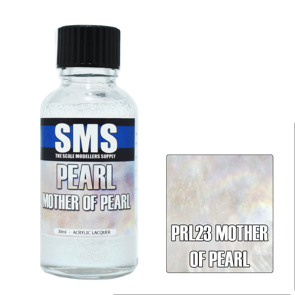 Scale Modellers Supply SMS Pearl Mother of Pearl Acrylic Lacquer Airbrush Paint 30ml - PRL23