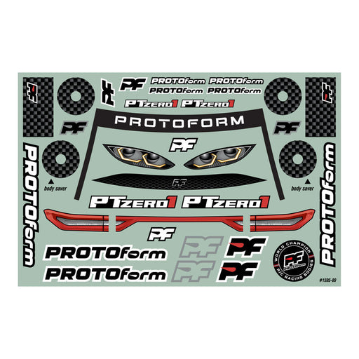 Protoform PRM159525 PTzero1 Light Weight (0.65mm) Clear Body for 190mm TC (8949820391661)