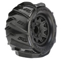 Pro-Line Dumont 2.8in Sand/Snow Assembled Raid Black RC Wheel & Tyre Set