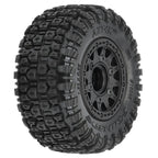 Pro-Line Aztek SC 2.2"/3.0" M2 Mounted on Raid Black 6x30 Hex SC RC Wheel & Tyre Set