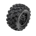 Pro-Line Badlands F/R Assembled 12mm Black Split Six RC Wheel & Tyre Set for ARRMA MINI KRATON