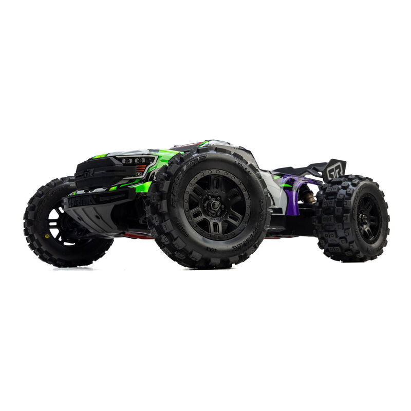Pro-Line Badlands F/R Assembled 12mm Black Split Six RC Wheel & Tyre Set for ARRMA MINI KRATON (2)