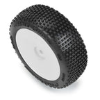 Pro-Line Hole Shot 3.0 Buggy Tyres Mounted on Velocity White Wheels 1/10 - PRO1031713