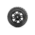 Pro-Line Jaeger F/R Assembled 12mm Black Split Six for ARRMA Mini KRATON RC Tyre (14)