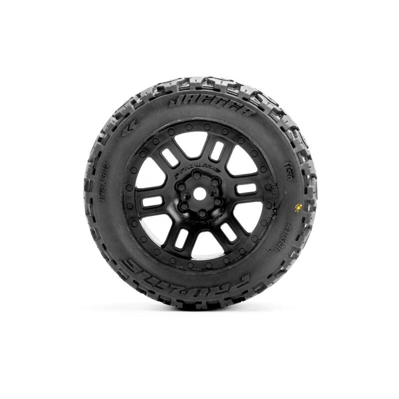 Pro-Line Jaeger F/R Assembled 12mm Black Split Six for ARRMA Mini KRATON RC Tyre (14)
