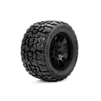 Pro-Line Jaeger F/R Assembled 12mm Black Split Six for ARRMA Mini KRATON RC Tyre