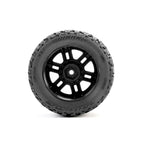 Pro-Line Jaeger F/R Assembled 12mm Black Split Six for ARRMA Mini KRATON RC Tyre (13)