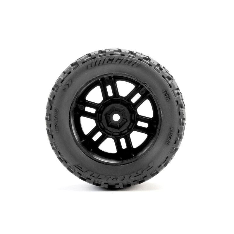 Pro-Line Jaeger F/R Assembled 12mm Black Split Six for ARRMA Mini KRATON RC Tyre (13)