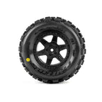 Pro-Line Badlands MX Tyres Pre-Mounted on Desperado 2.0 12mm Wheels (2) 1/16 - PRO1035710