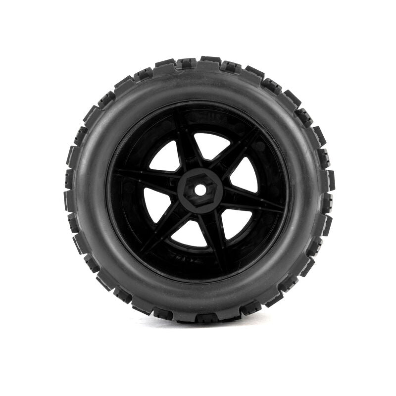 Pro-Line Badlands MX Tyres Pre-Mounted on Desperado 2.0 12mm Wheels (2) 1/16 - PRO1035710