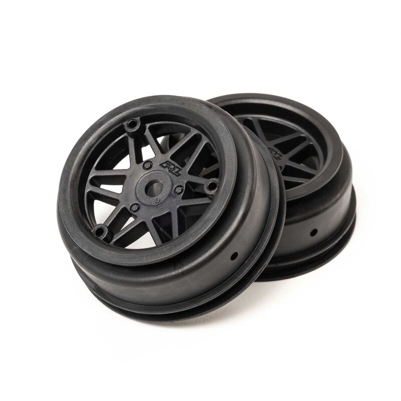 Proline Sheriff Dirt Oval Front Wheel Black 1.7/2.2in (2pcs) - PRO287203