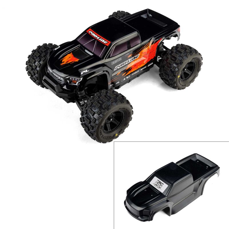 Proline Pre-Cut Truck Body Tough Colour Black 1/16 - PRO368118