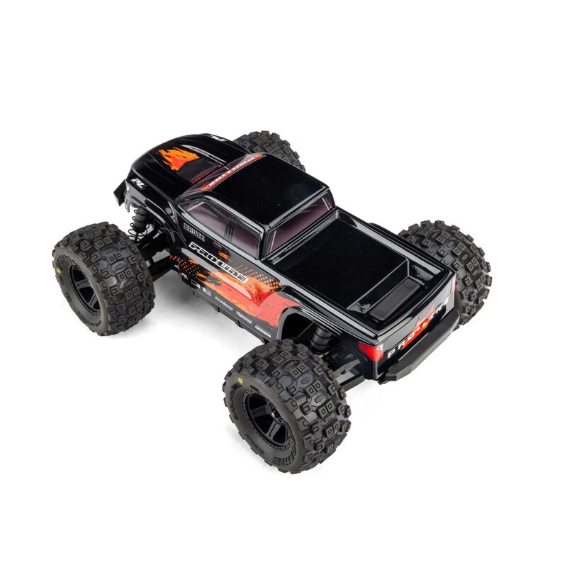 Proline Pre-Cut Truck Body Tough Colour Black 1/16 - PRO368118