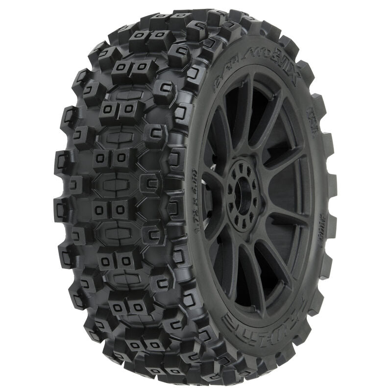 Pro-Line PRO906721 Badlands MX M2 1/8 MTD Mach 10 Black Wheels F/R - Hobby City NZ (8820335050989)
